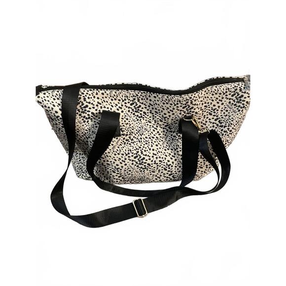 Anthropology Mali + Lili Travel Purse Bag Weekender Black - Picture 4 of 9